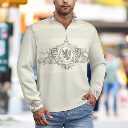 300gsm Men's Polo Sweatshirt LM111 (All-Over Printing)