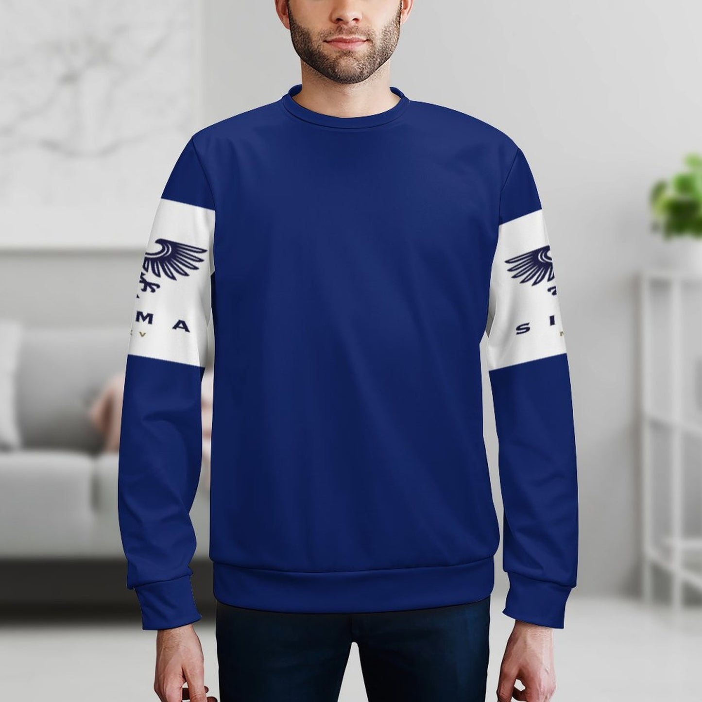 250gsm Round Neck Men's Sweatshirt 4T35 (All-Over Printing)