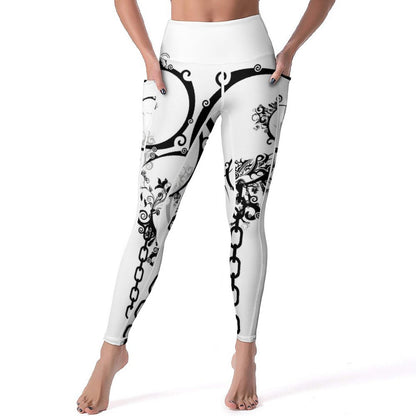 Custom Printed Yoga Pants with 2 Pockets CE003 (All-Over Printing)