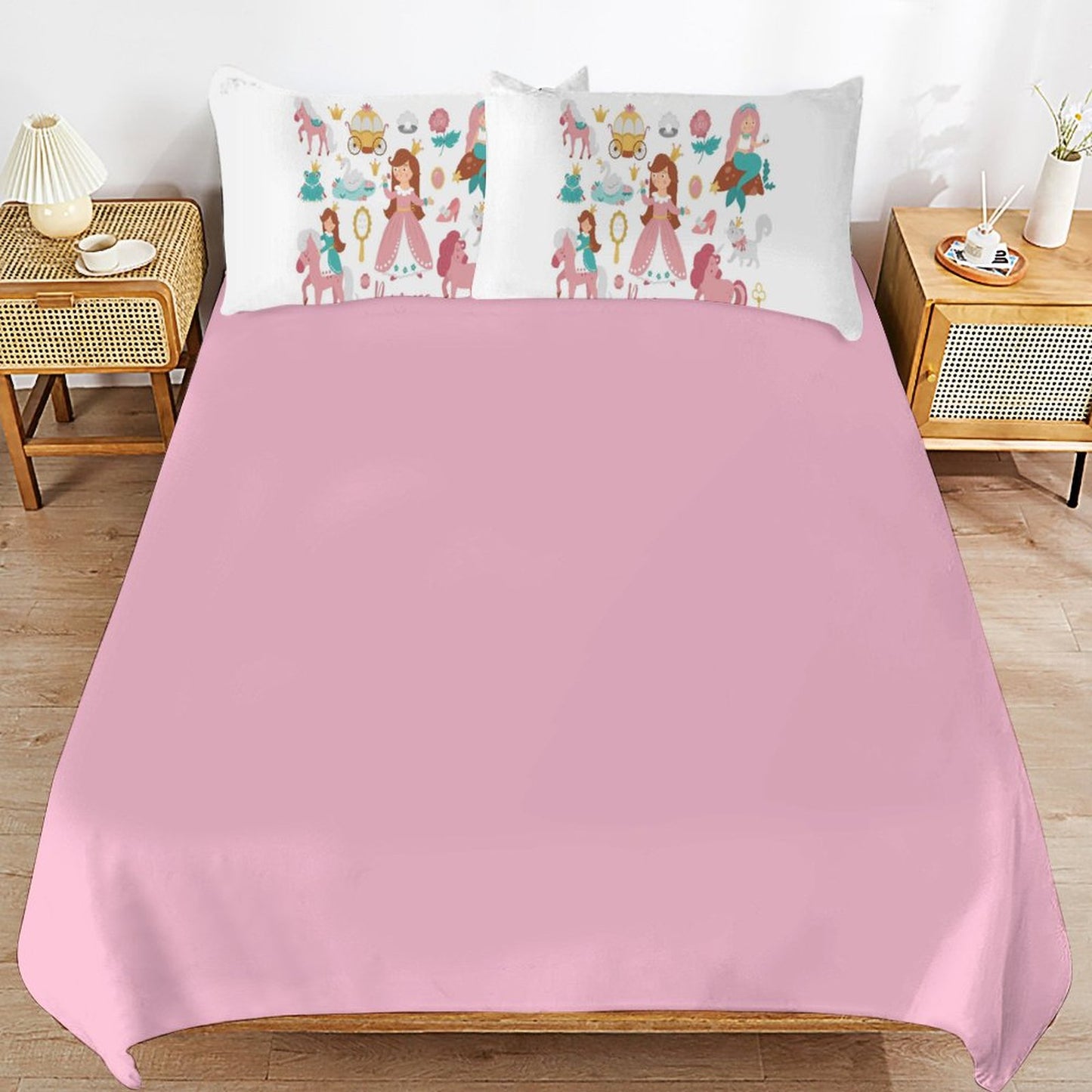 3-Piece Bedding Set-86"×70"/ 218×177cm (Dual-sidede Printing)