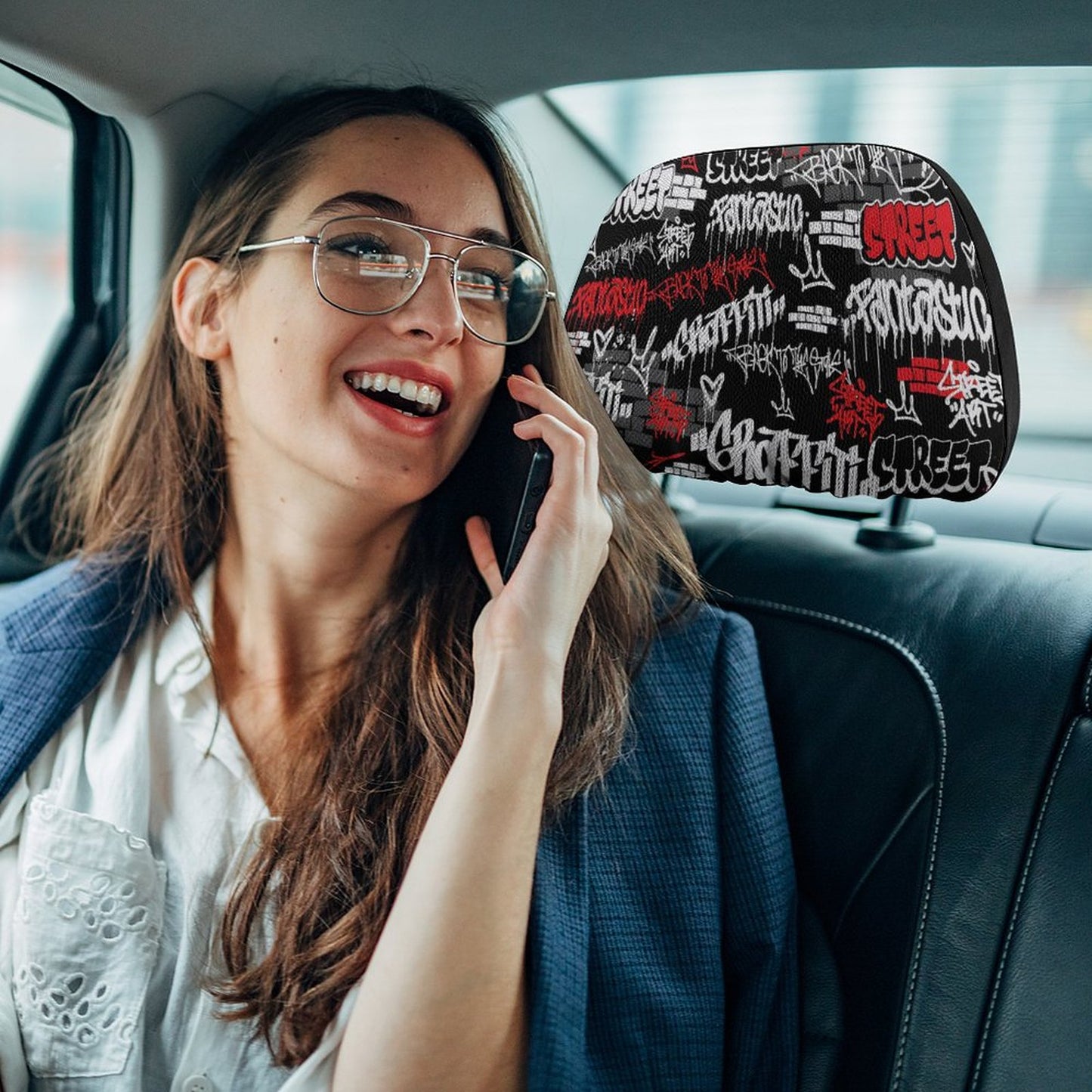 Custom Car Headrest Covers