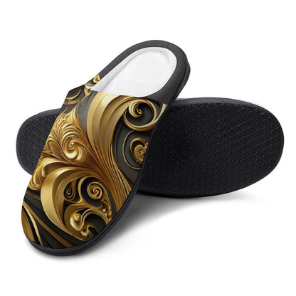 Personalized Men's Cotton Slippers (All-Over Printing)