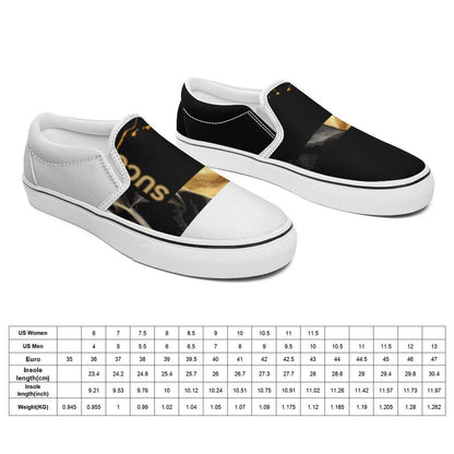 Printed Slip-on Canvas Shoes  for Teenagers and Adults