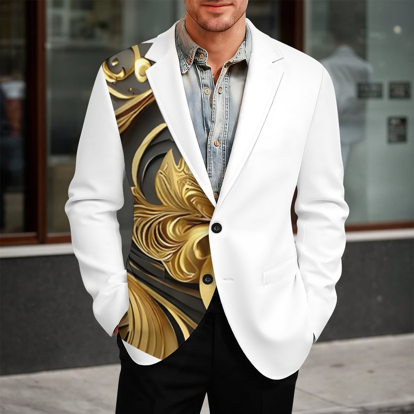 260gsm Two Button Suit(All-Over Printing)