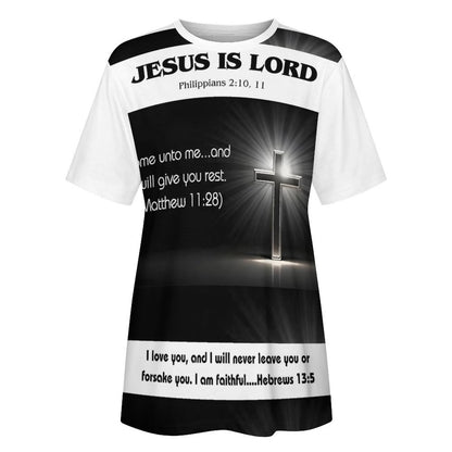 DTG 190gsm Cotton Summer Short Sleeve T-Shirts for Women(All-Over Printing)