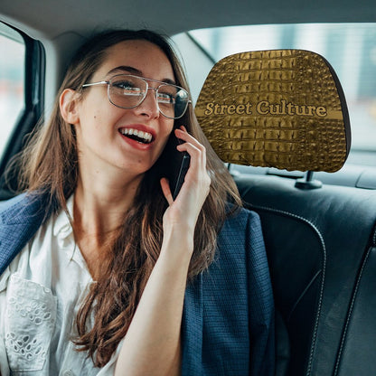 STREET CULTURE Alligator Car Headrest Covers-1 or 2 PCS
