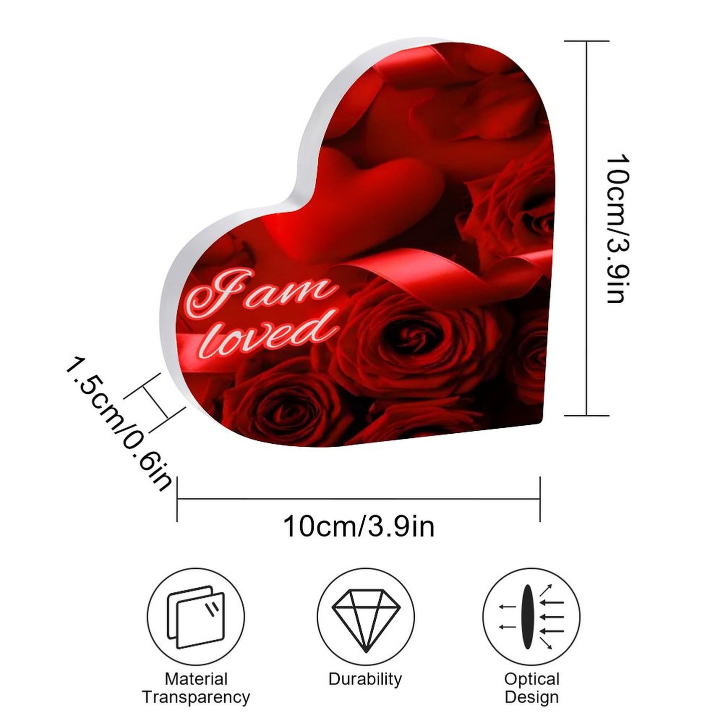 Acrylic Vertical Ornament(One-sided Printing)