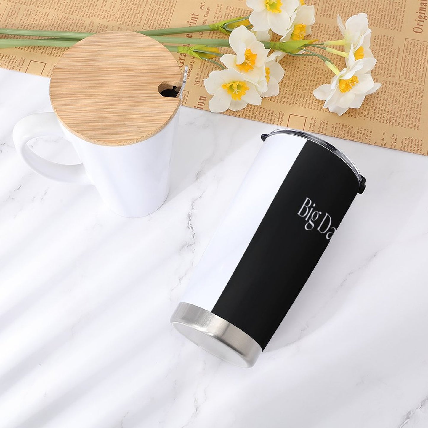 Car Travel Coffee Mug with Lid (All-Over Printing)