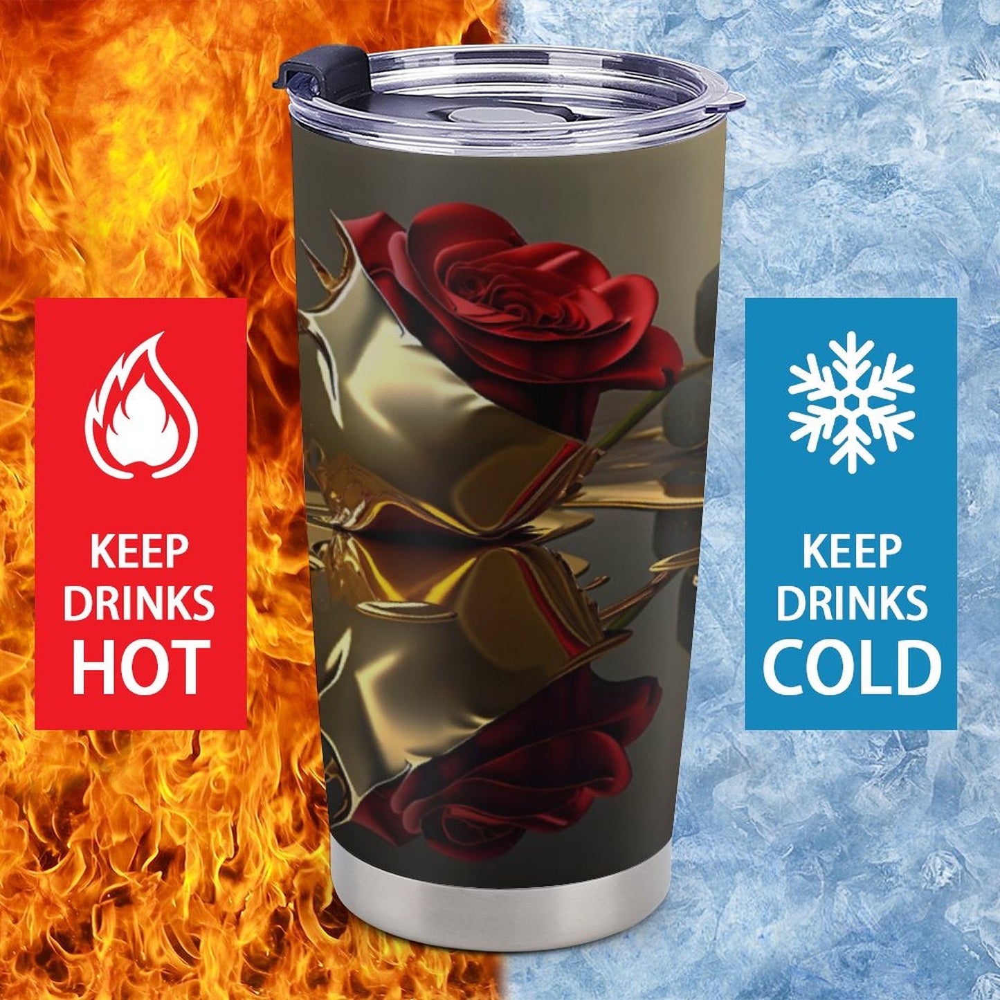 Car Travel Coffee Mug with Lid (All-Over Printing)