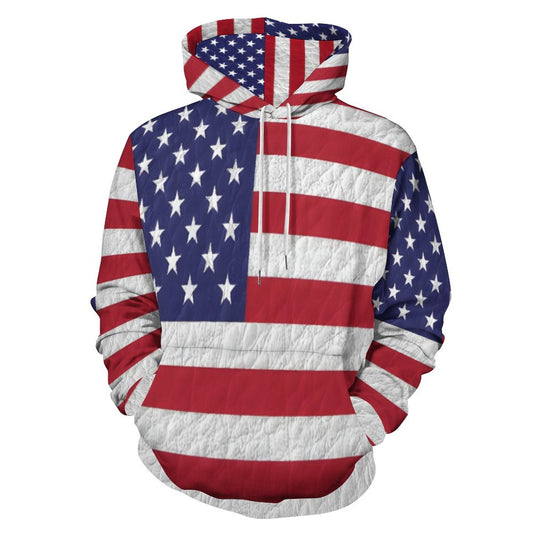 AMERICA Hoodie for Women with Double-layer Cap-SMALL-6XL