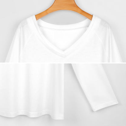 200gsm Double Layer V-Neck Top(All-Over Printing)