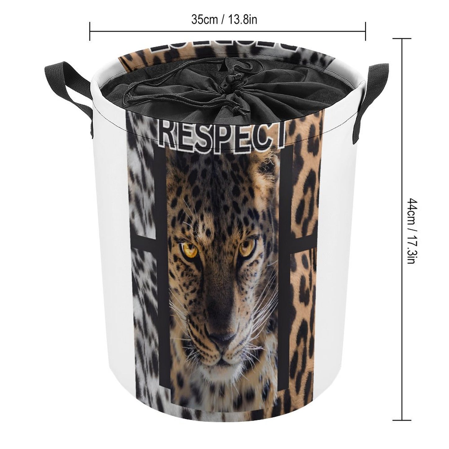 Drawstring collapsible Laundry Basket