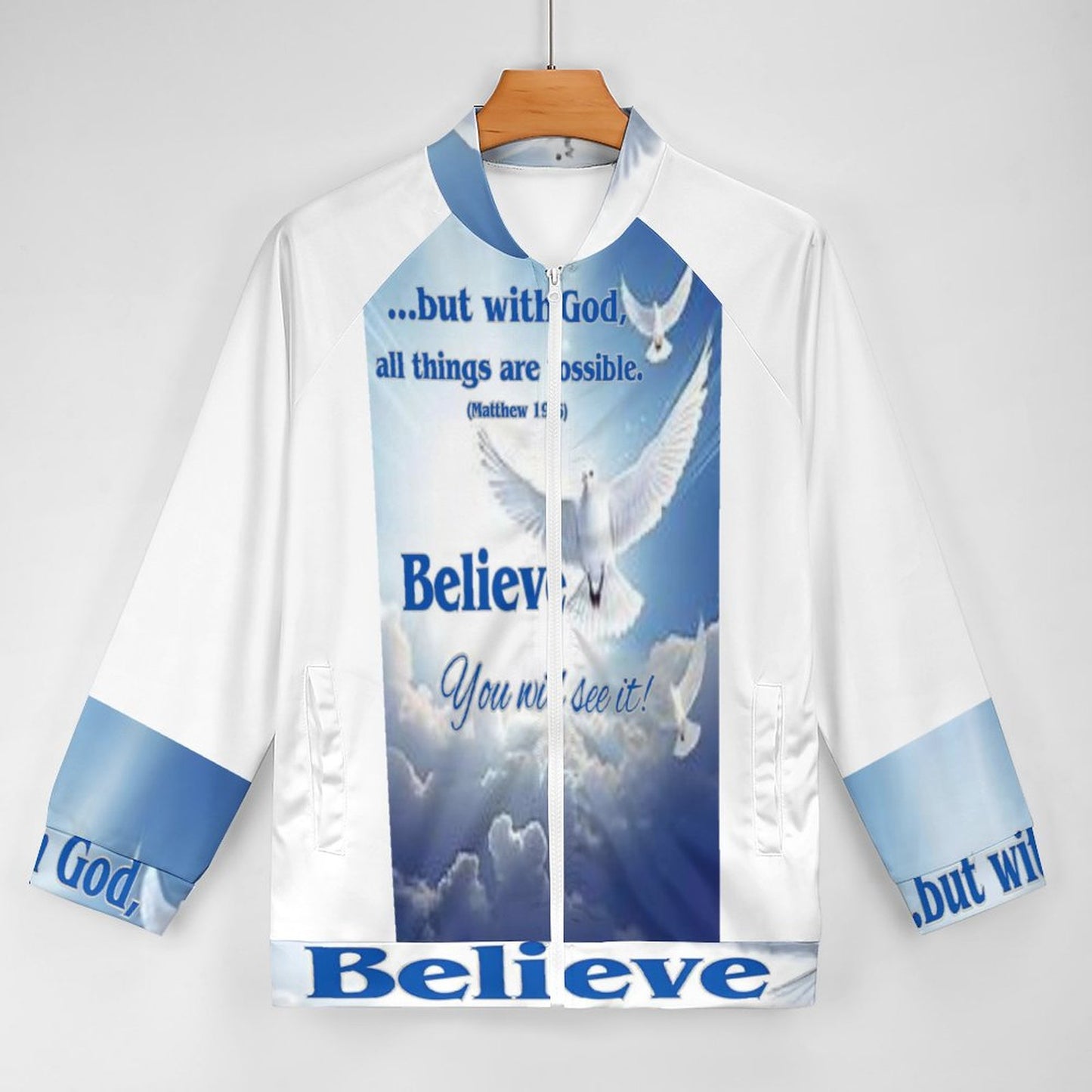 Raglan Zip-up Shirt(All-Over Printing)