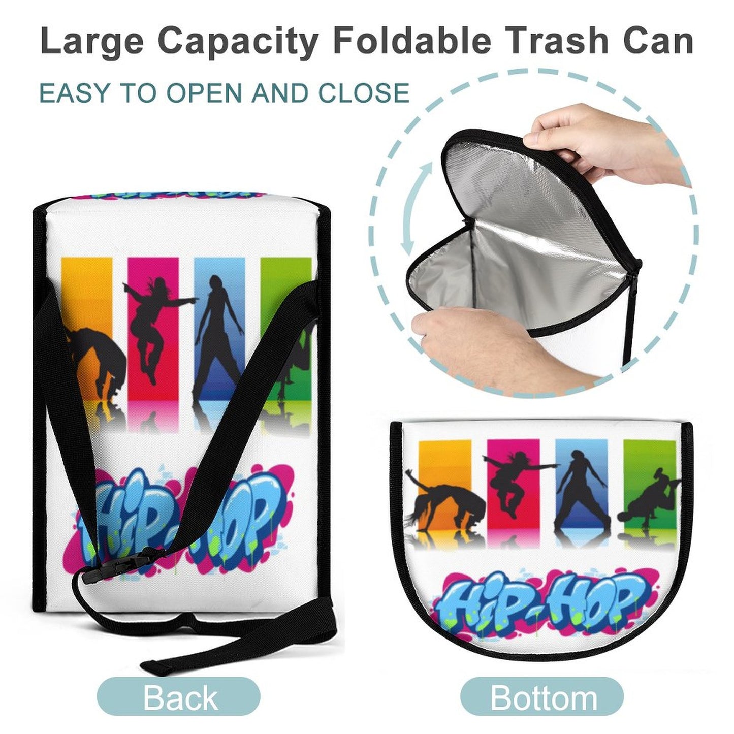 Collapsible Car Trash Bin