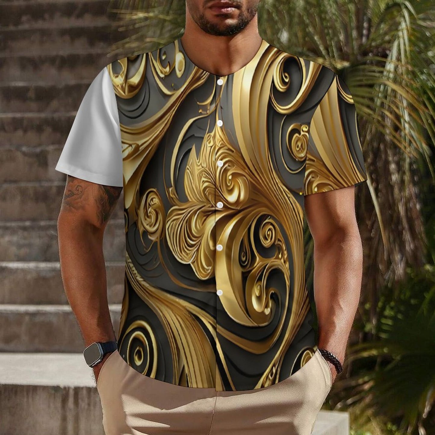 Collarless Shirt LM018 (All-Over Printing)