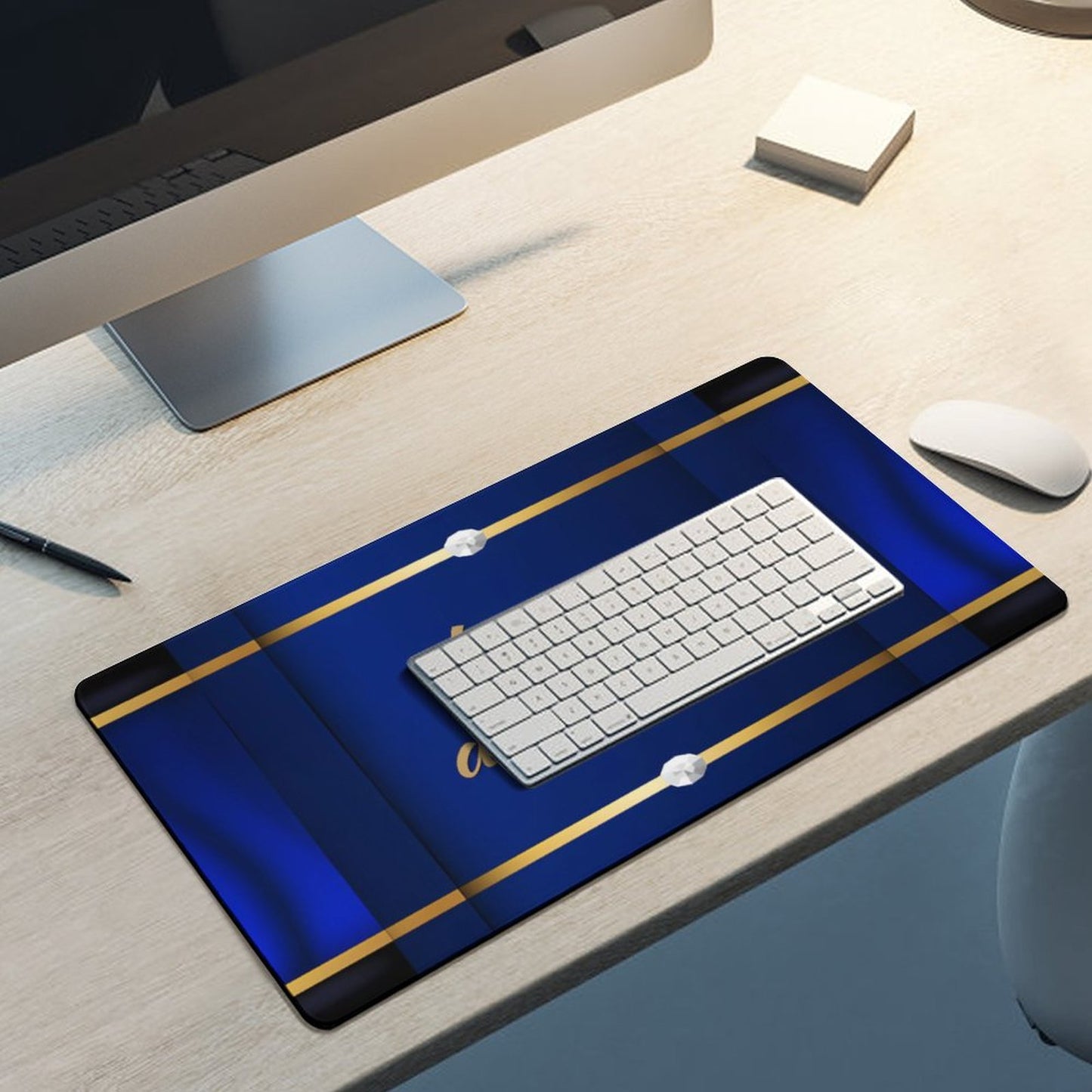 Large Desk Pad Protector with Stitched Edges-12x24 in/ 30x60cm