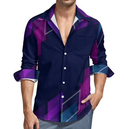 Men's Long Sleeve Shirt with Pocket LS (All-Over Printing)