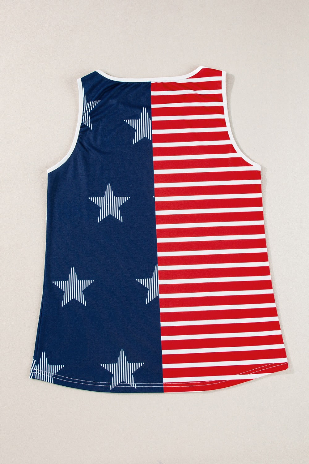 US Flag Round Neck Tank-SMALL-XL