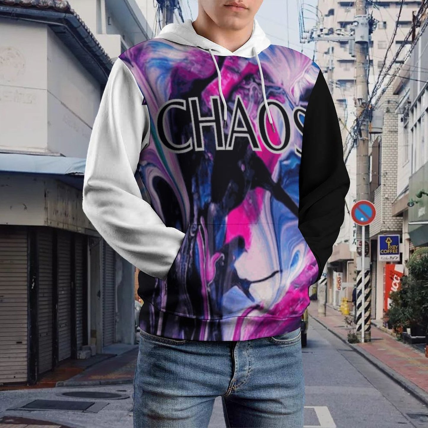 CHAOS Hoodie with Double-layer Cap-SMALL-6XL