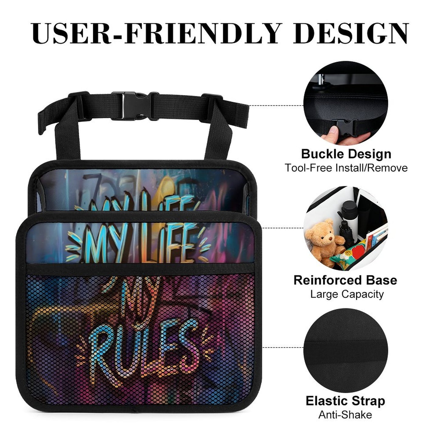 Car Seat Storage Bag(All-Over Printing)