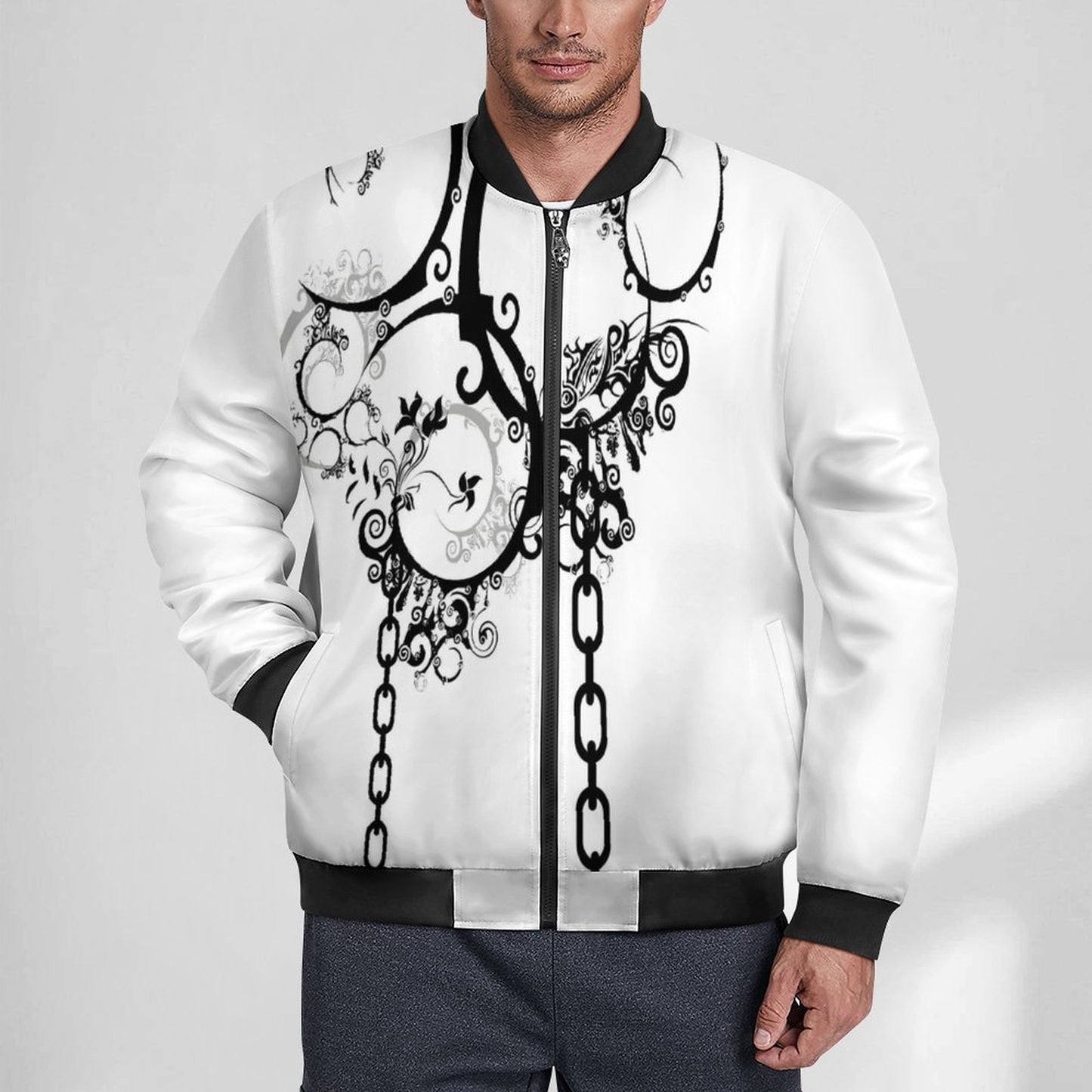180gsm Zipper Bomber Jacket BMJ (All-Over Printing)