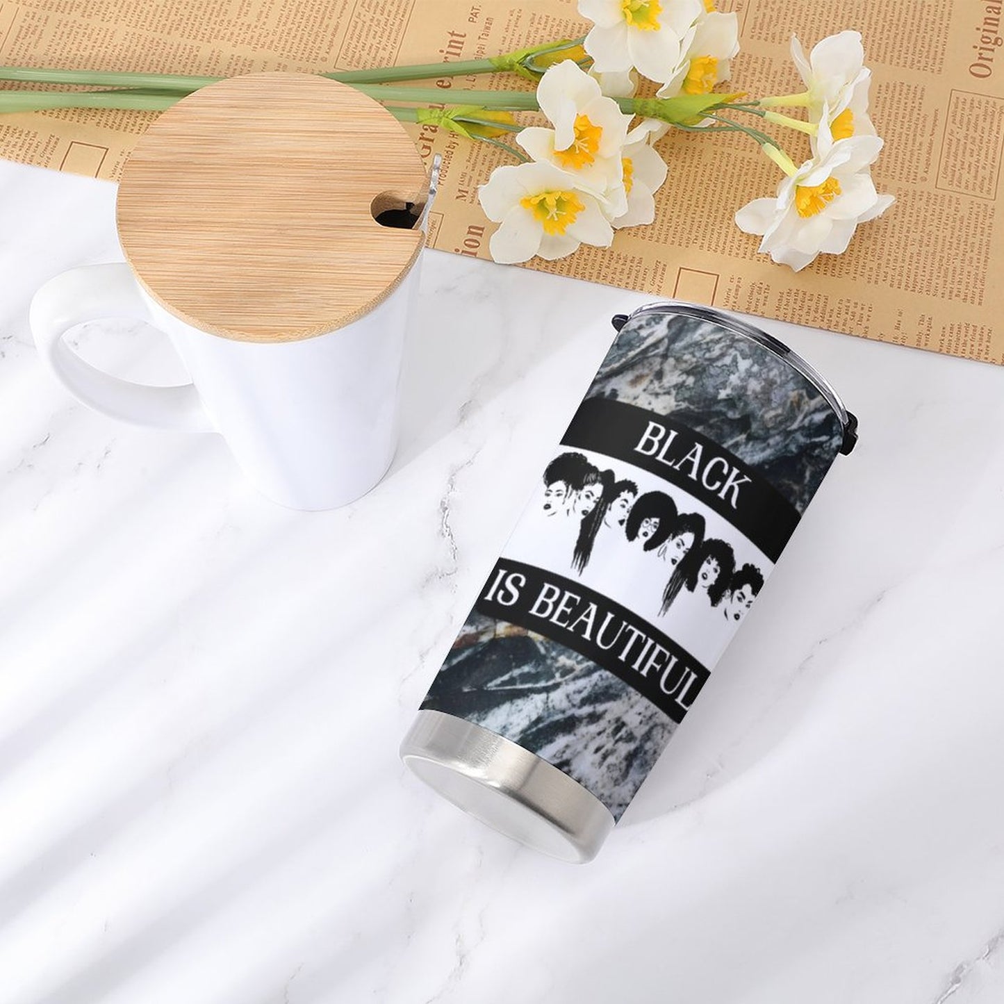 Car Travel Coffee Mug with Lid (All-Over Printing)
