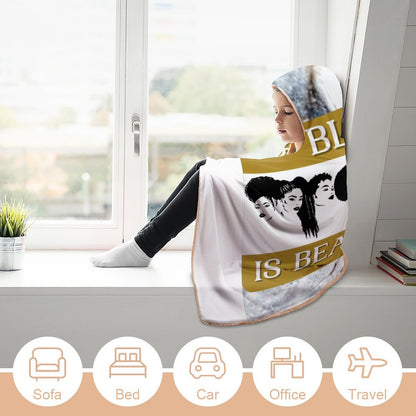 Wrap Hooded Blanket-40"x50"/ 100x130cm