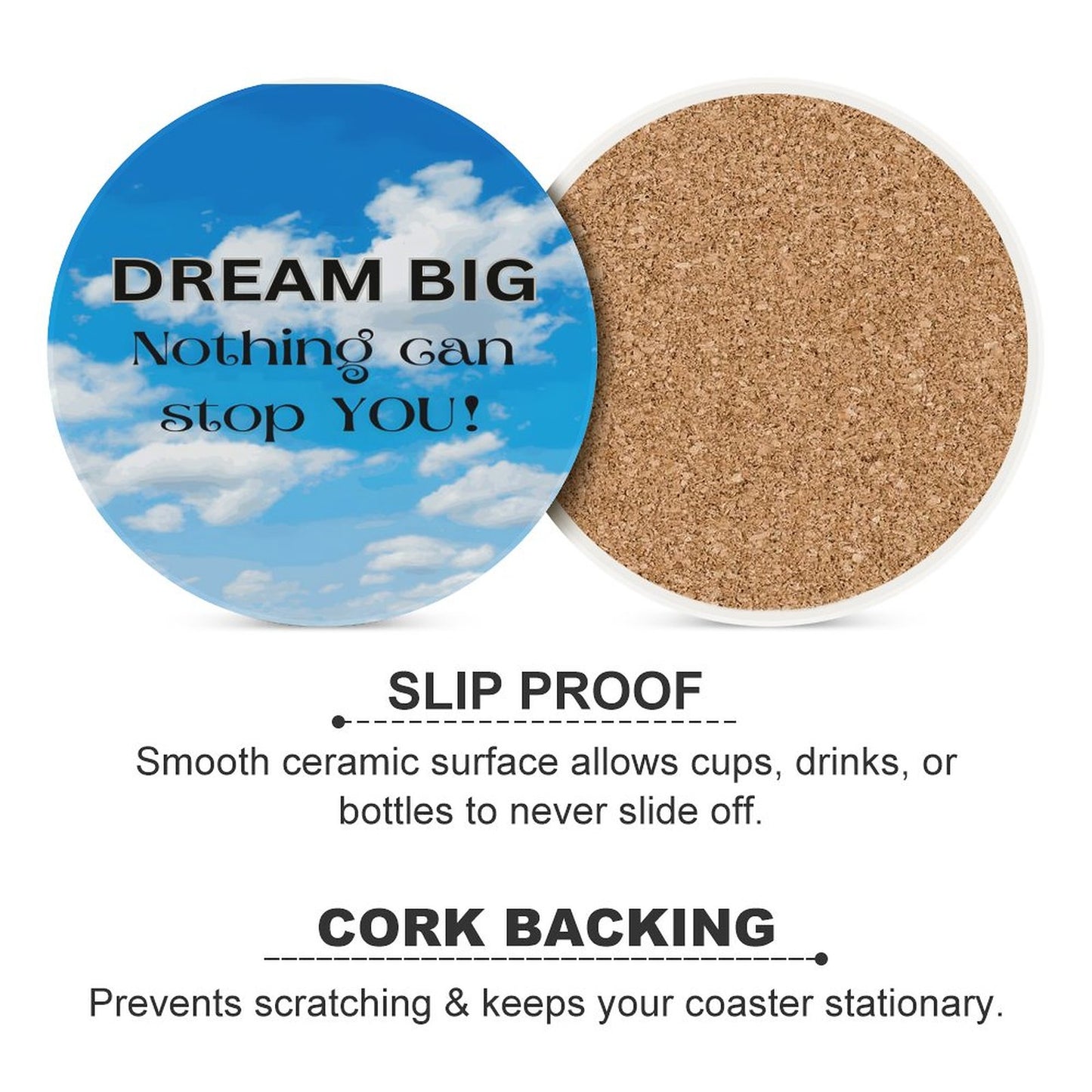 Round Ceramic Coaster