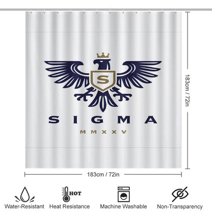 Shower Curtain Set with 3 Rugs