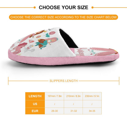Flannel Children's Cotton Slippers (All-Over Printing)