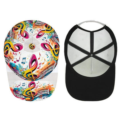 MUSIC GRAFFITI Bent Fitted Cap
