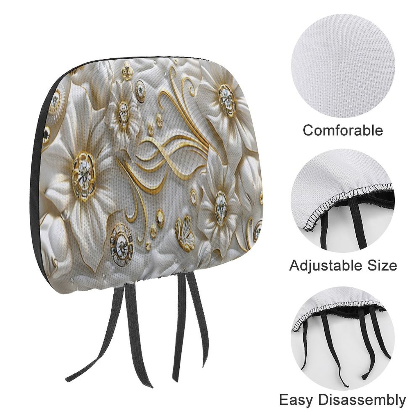 Custom Car Headrest Covers