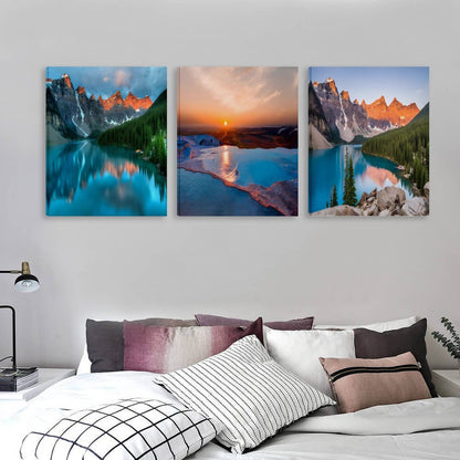 Vertical Multicolor Framed Wall Art-4:5 Aspect Ratio-MOUNTAINS & WATER