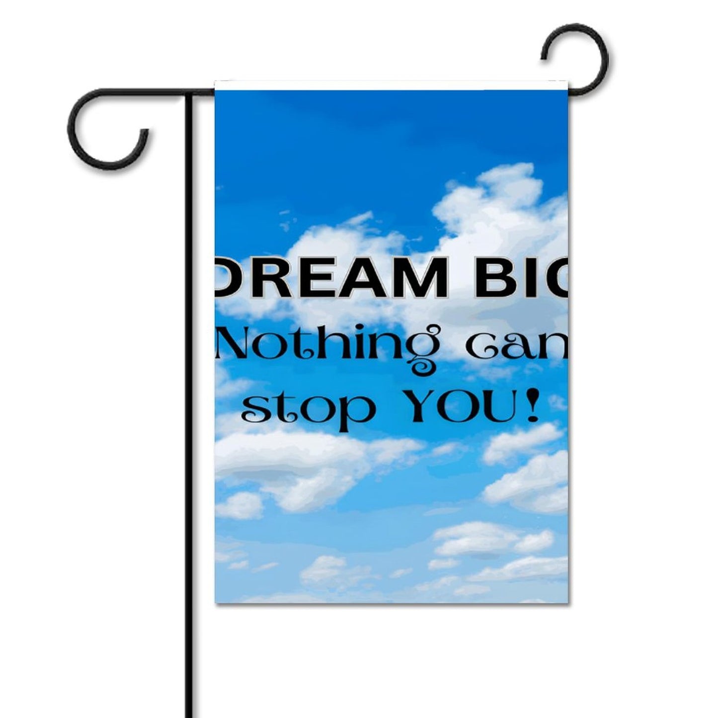 Flag in garden (1 Pic on 2 Sides)-12"x18"
