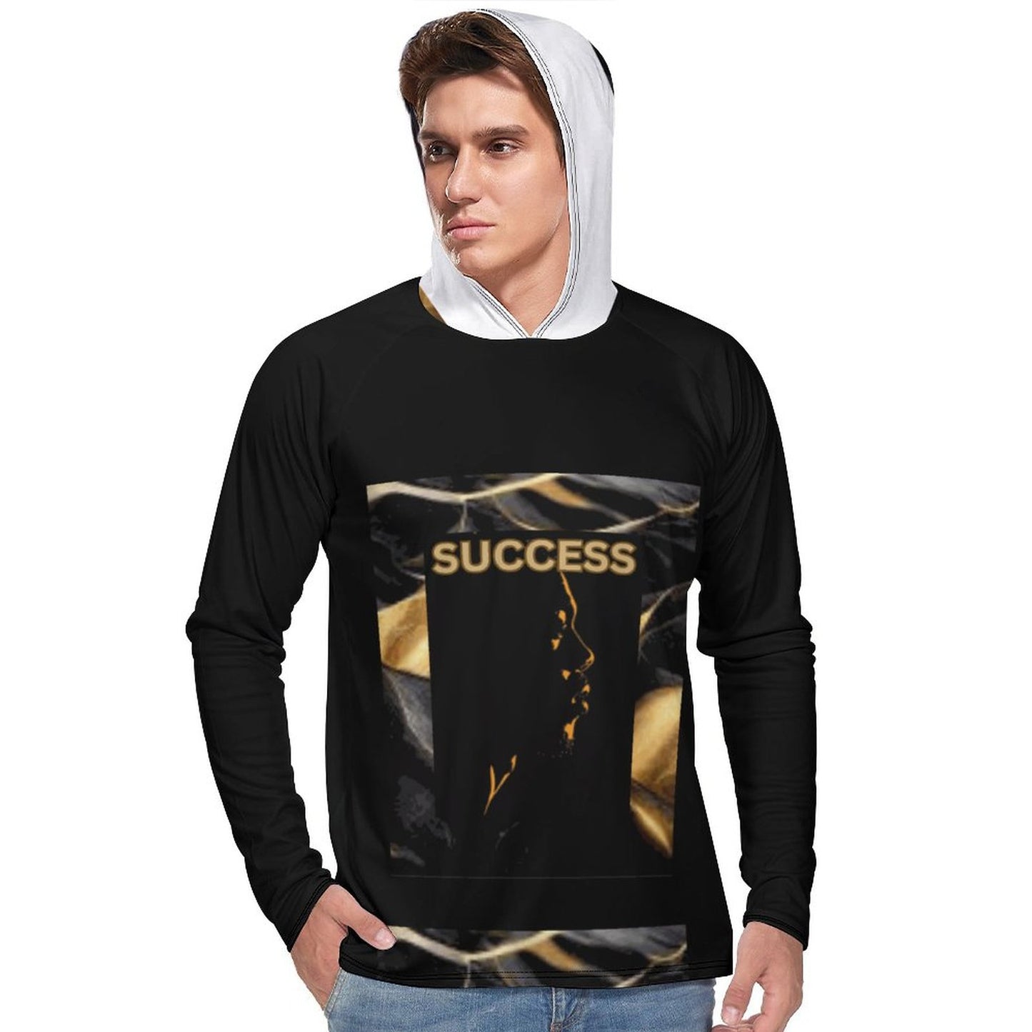 Men's Long Sleeve Hoodie NZ145 (All-Over Printing)