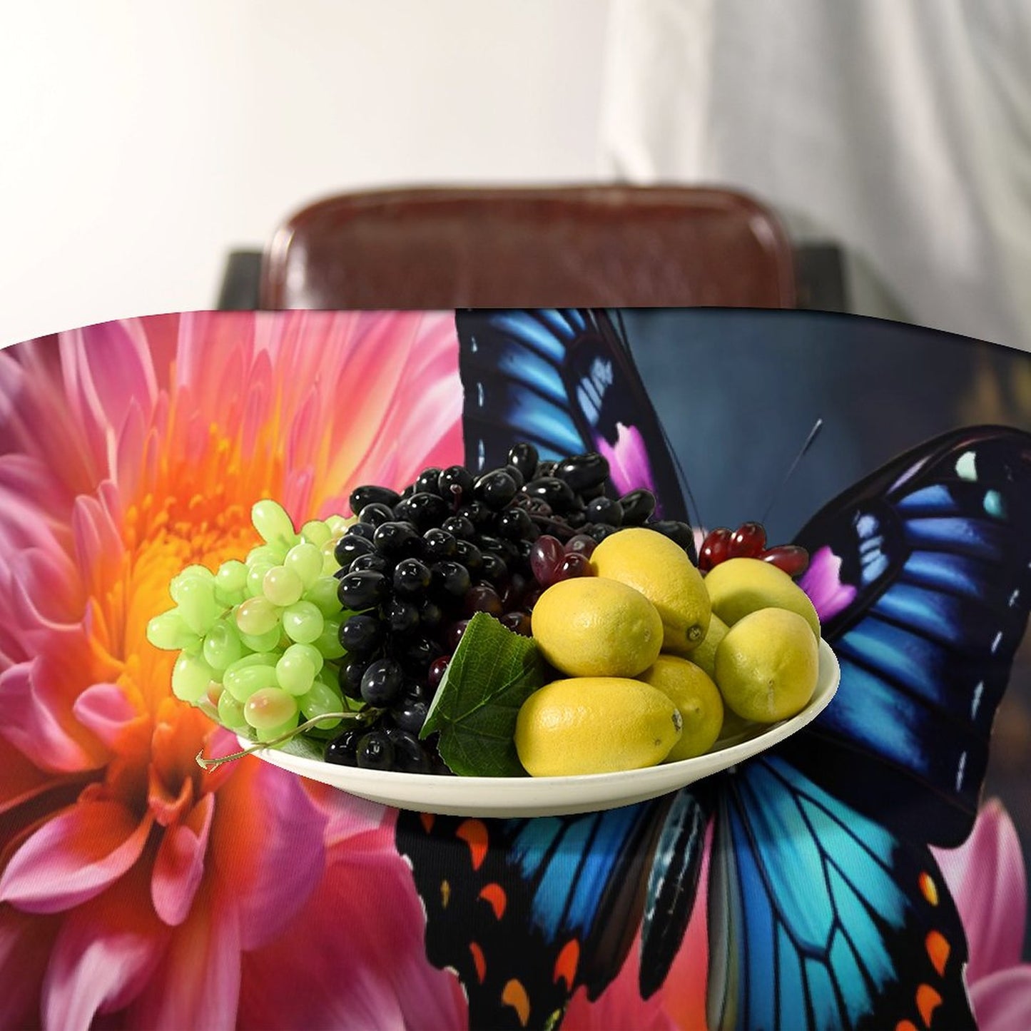 BLUE BUTTERFLY Rectangle Tablecloth