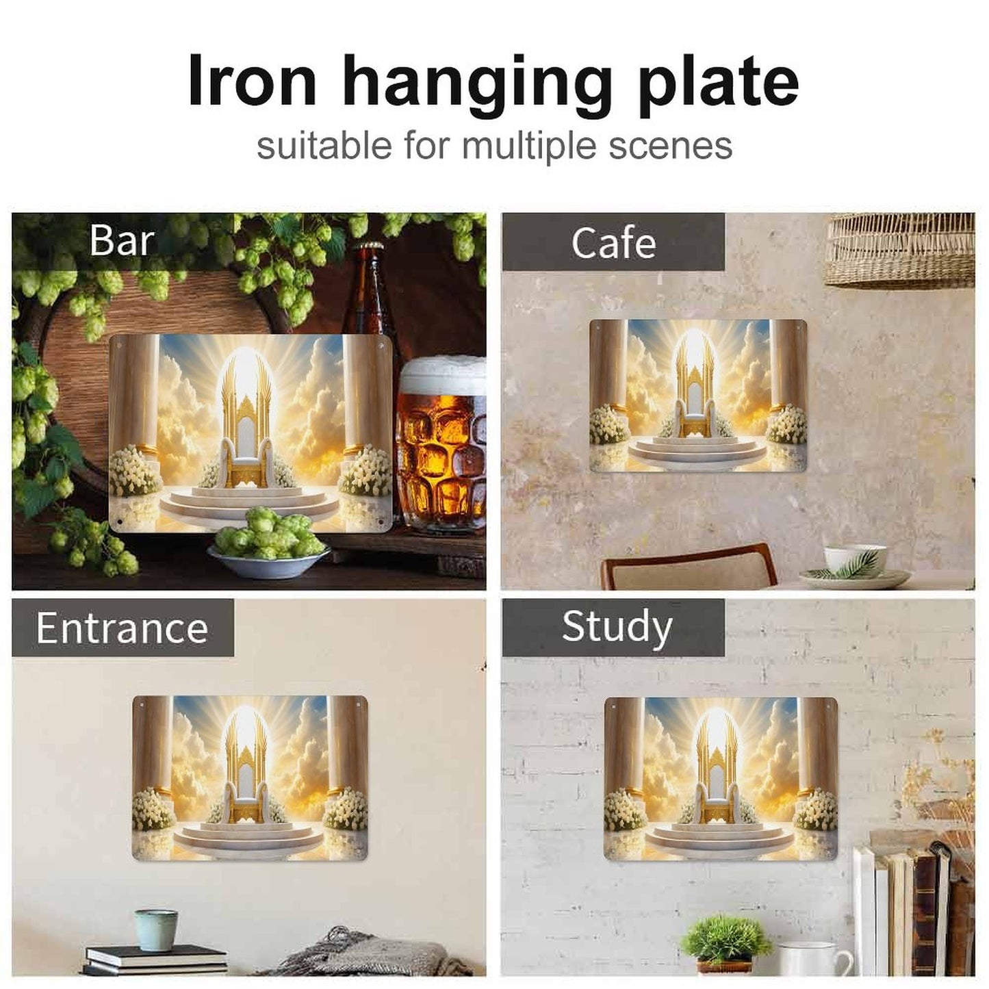 Horizontal Personalized Metal Wall Art Tin Sign-5.5"x7.9"/14x20cm