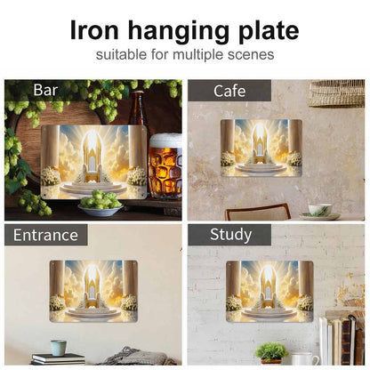 Horizontal Personalized Metal Wall Art Tin Sign-5.5"x7.9"/14x20cm