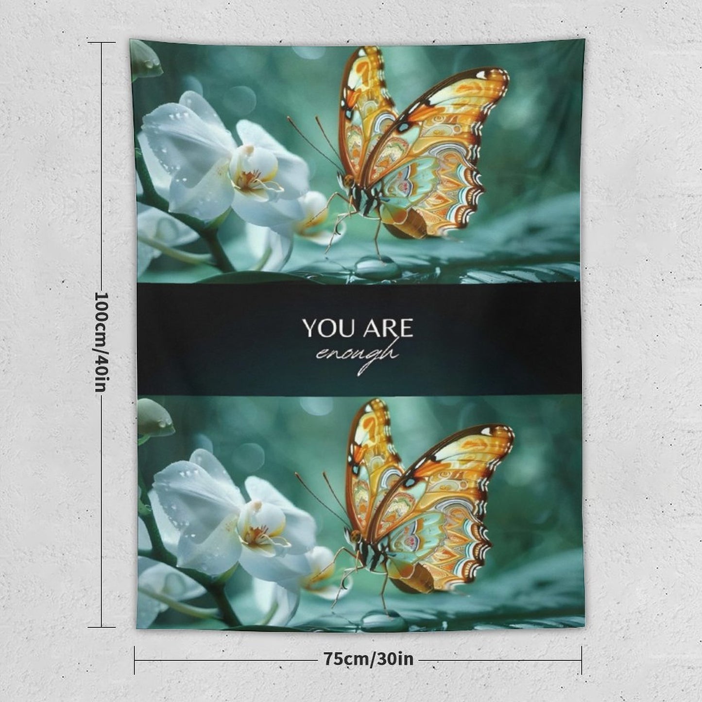 Wall Art with Vertical Tapestry-YOU ARE ENOUGH