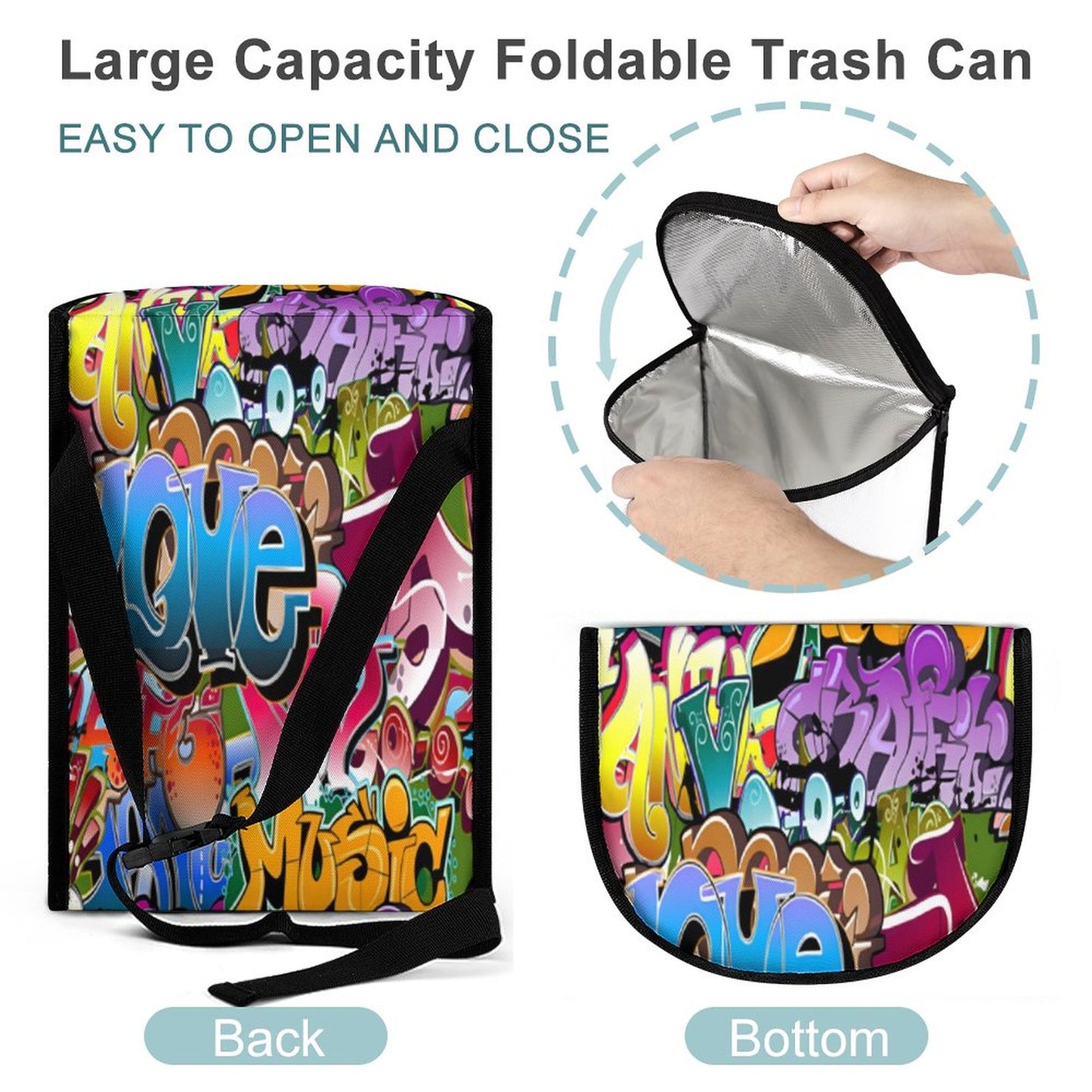 Collapsible Car Trash Bin