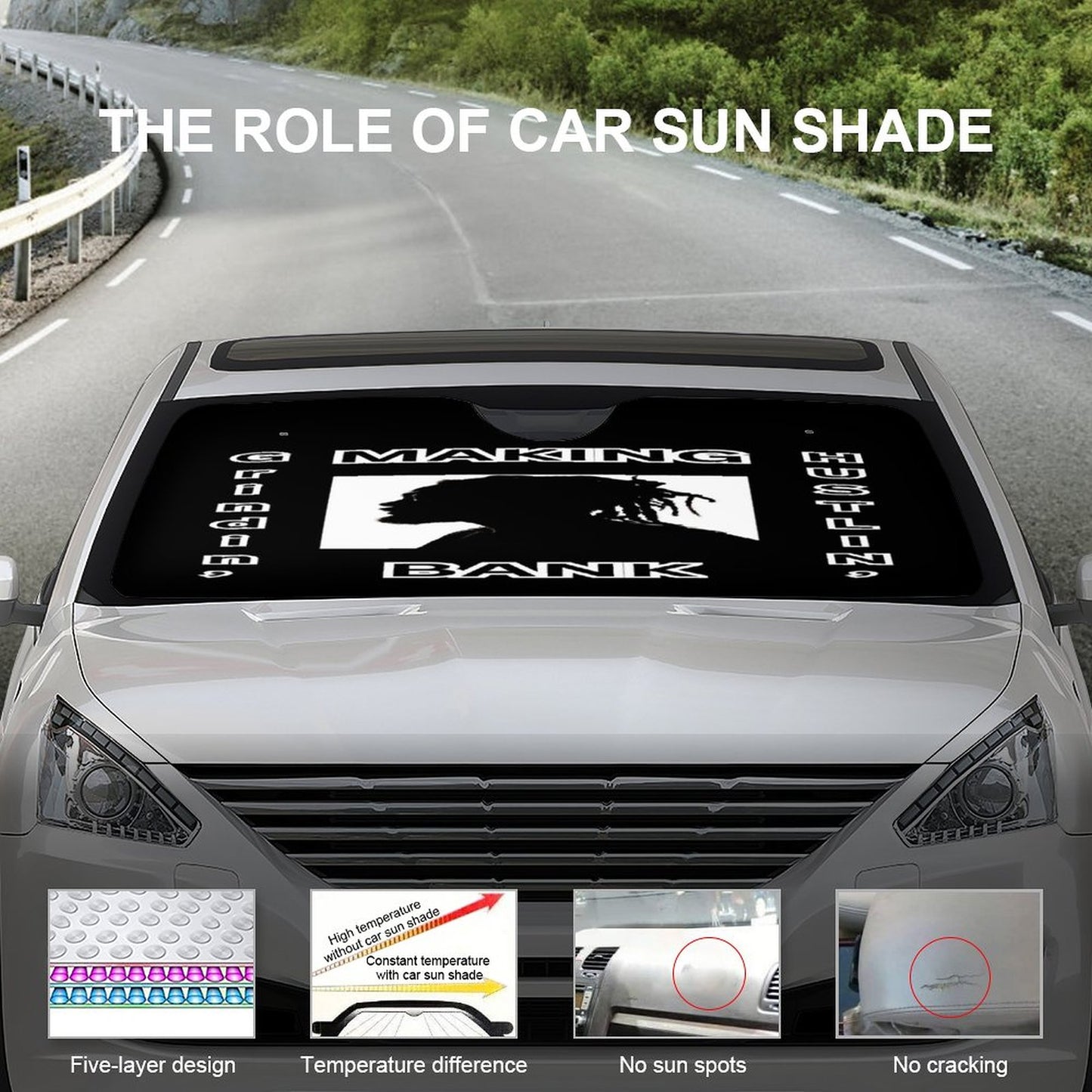Car Cool with Sun Shades-MAKING BANK
