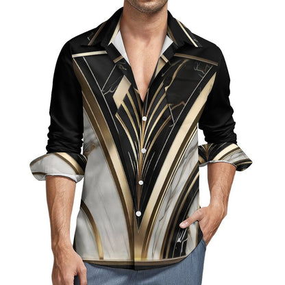 Men's Long Sleeve Shirt with Pocket LS (All-Over Printing)