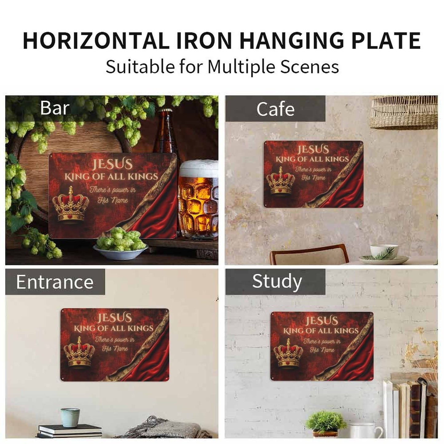 Horizontal Vintage Metal Sign-7.9"x11.8"/ 20x30cm