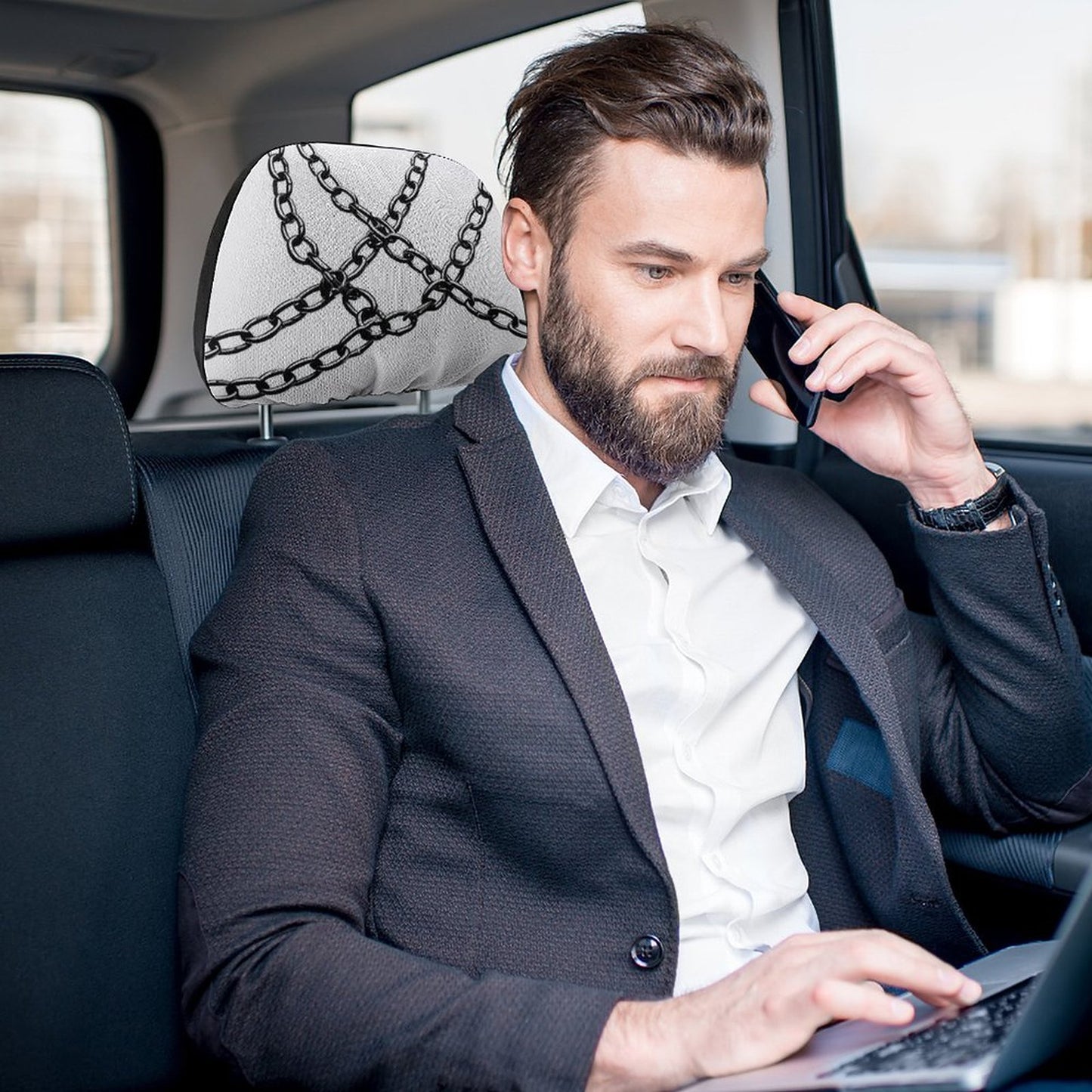 Custom Car Headrest Covers