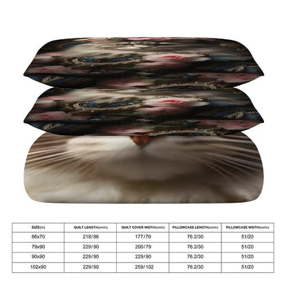 3-Piece Bedding Set-102"x90"/ 259x229cm (Dual-sided Printing)