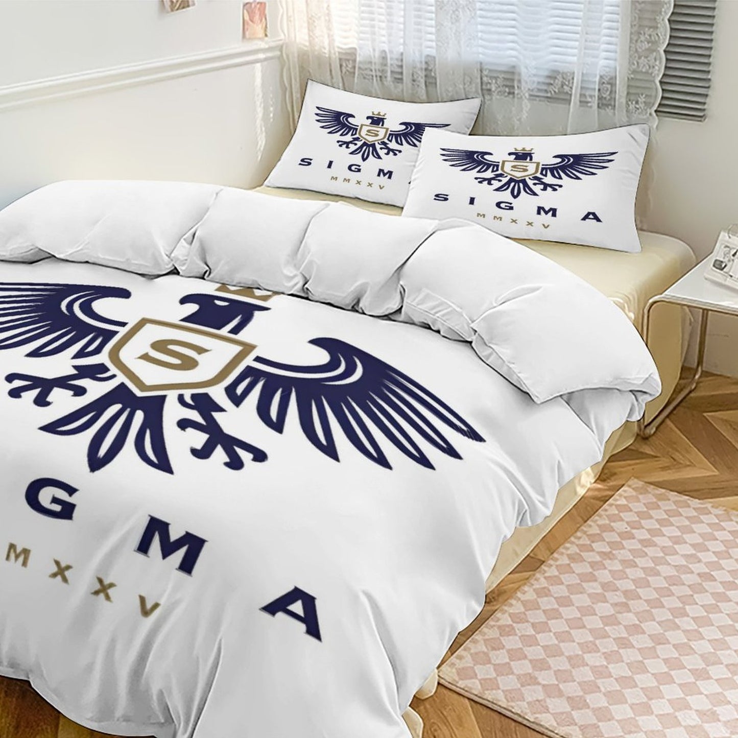 3-Piece Bedding Set-86"×70"/ 218×177cm (Dual-sideded Printing)