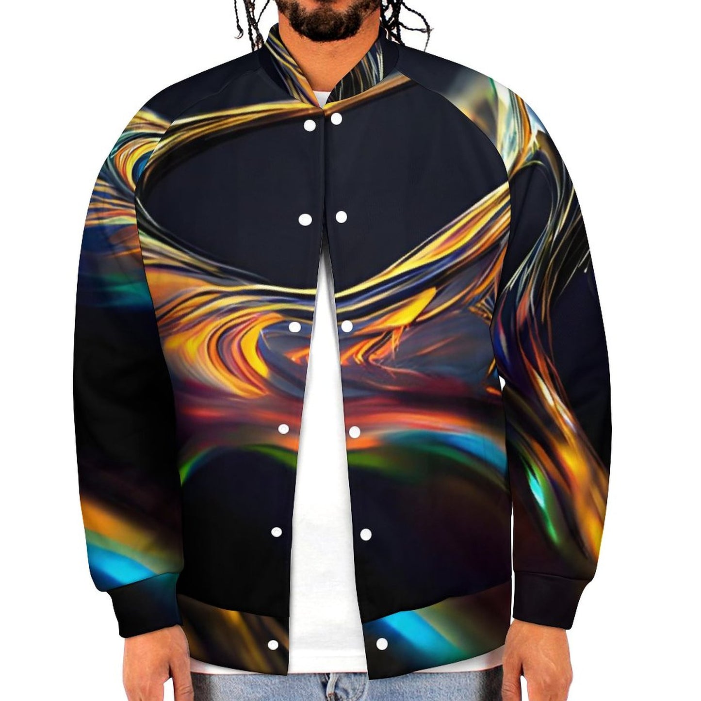 Men's Baseball Jacket (All-Over Printing)