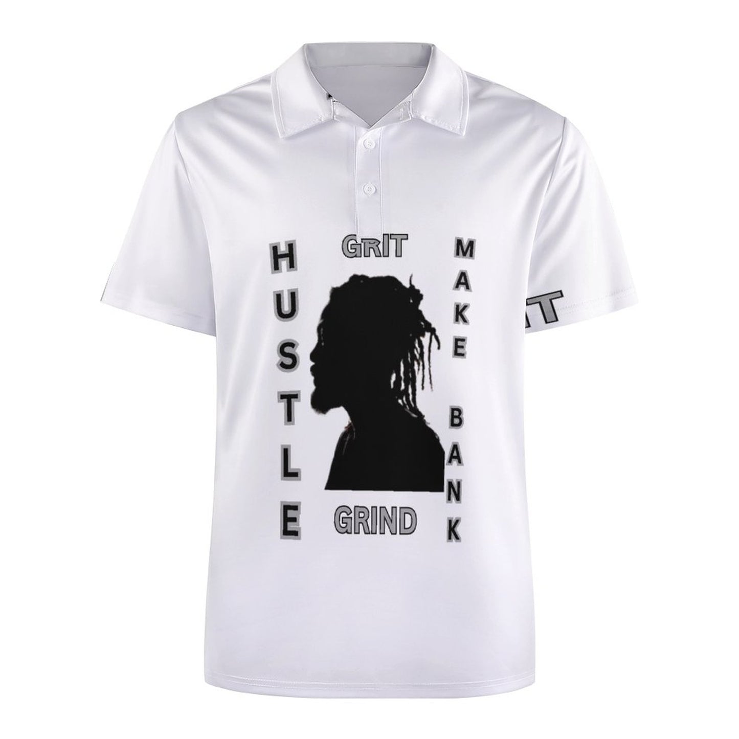 Custom Polo Shirts with All-Over printing Design Straight B612
