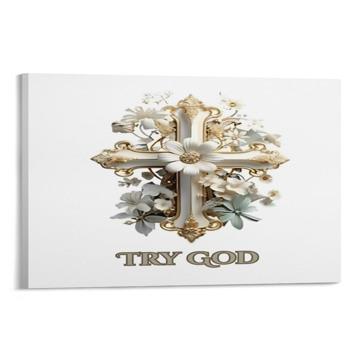 Hanging Canvas (Horizontal 3:2)-12x18 inch/ 8x12 inch-TRY GOD