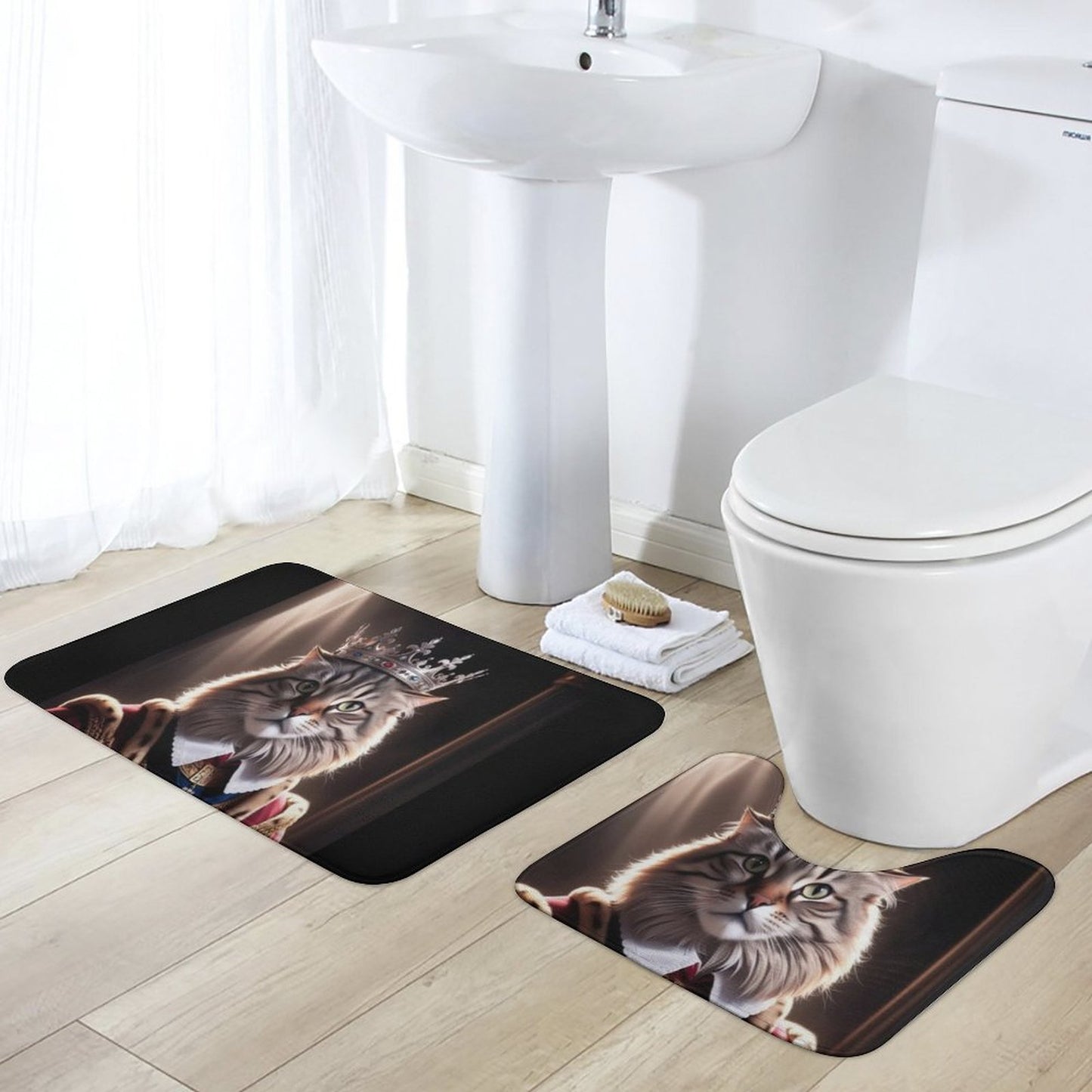 Coral Velvet Floor Mat Set of 2-19.7"x31.5"